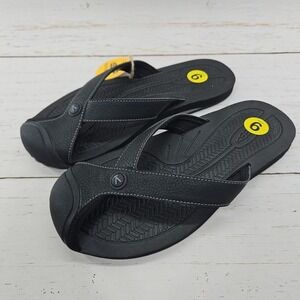 Keen Barbados TG Womens 9 Black Flip Flop Sandals Outdoor‎ Closed Toe 1029159